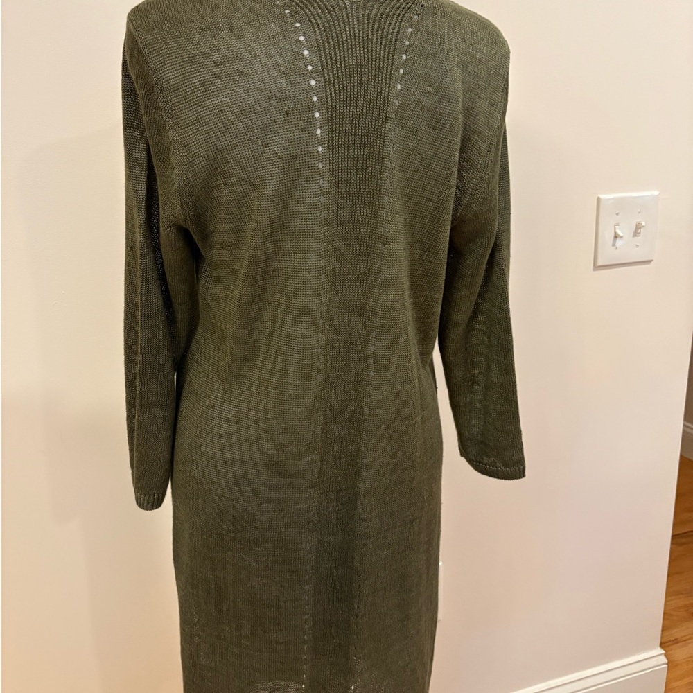 Talbots Forest Green Long Sleeve Dress